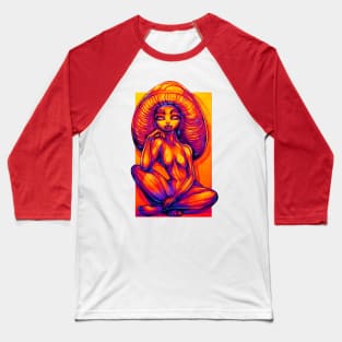 Golden Teacher Mushroom Girl Baseball T-Shirt